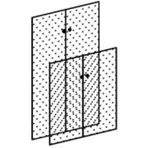 Стеклянные двери 77*77