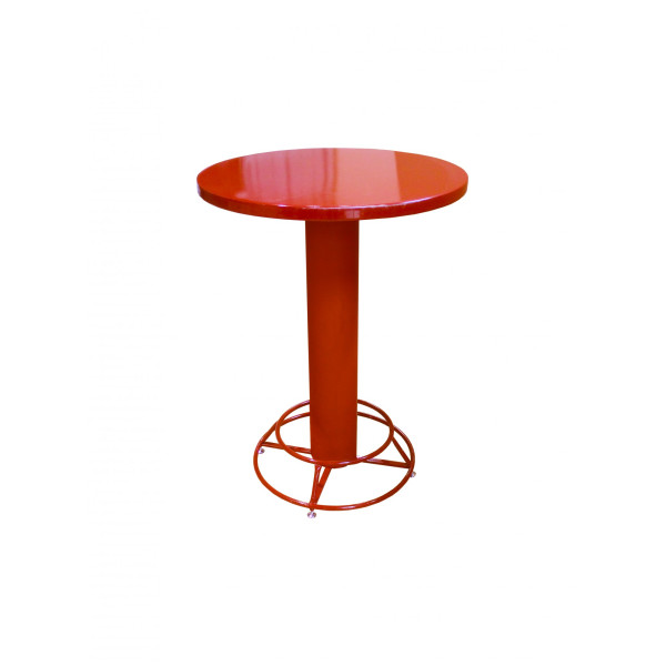 Барный стол с пластиковой трубой