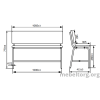 Скамья со спинкой, 2-х местная, мягкая